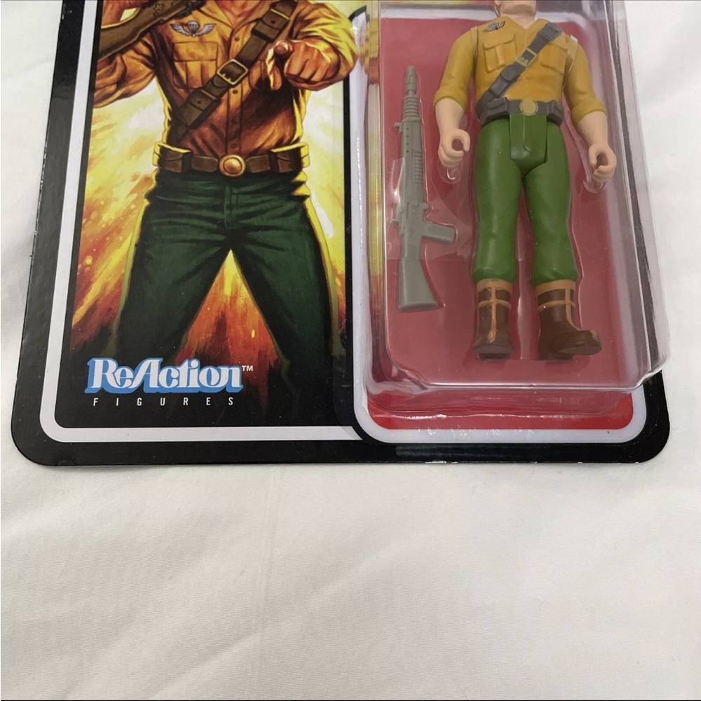GI JOE Duke First Sergeant Super 7 3.75" INCH REACTION FIGURE NEW In Hand - Picture 6 of 7